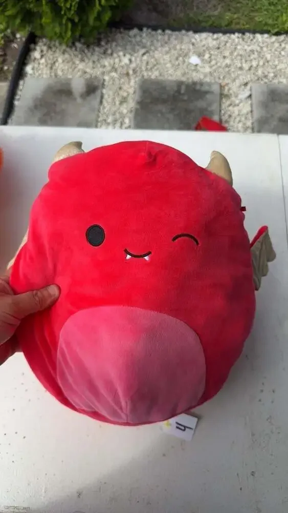 Squishmallows Zelana the Red Dragon Plush Pillow
